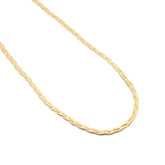 ARI - braided gold chain necklace 38-43cm